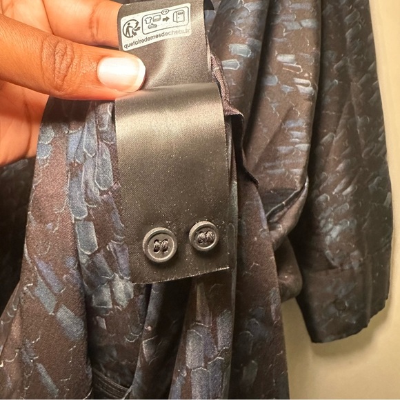 COS X Chris Perani Patterned Art To Wear Scarf Dress Draped Retro Lagenlook 12 - Picture 11 of 15